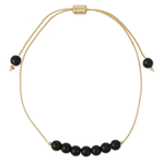 ZAD Gold Stone Pull Bracelet