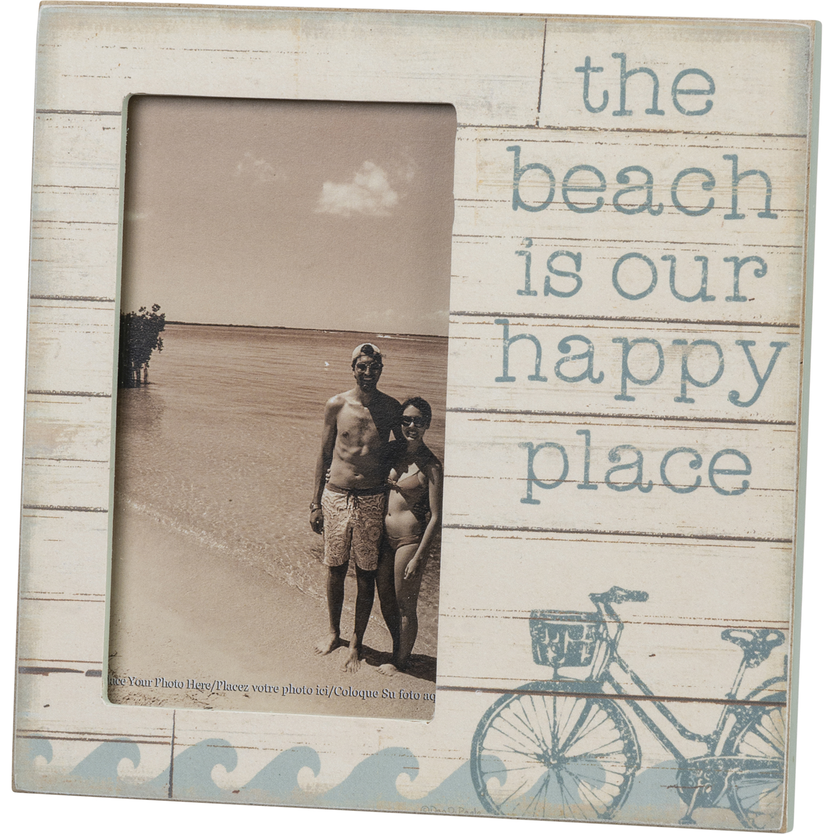 Primitives by Kathy Beach is Our Happy Place Picture Frame