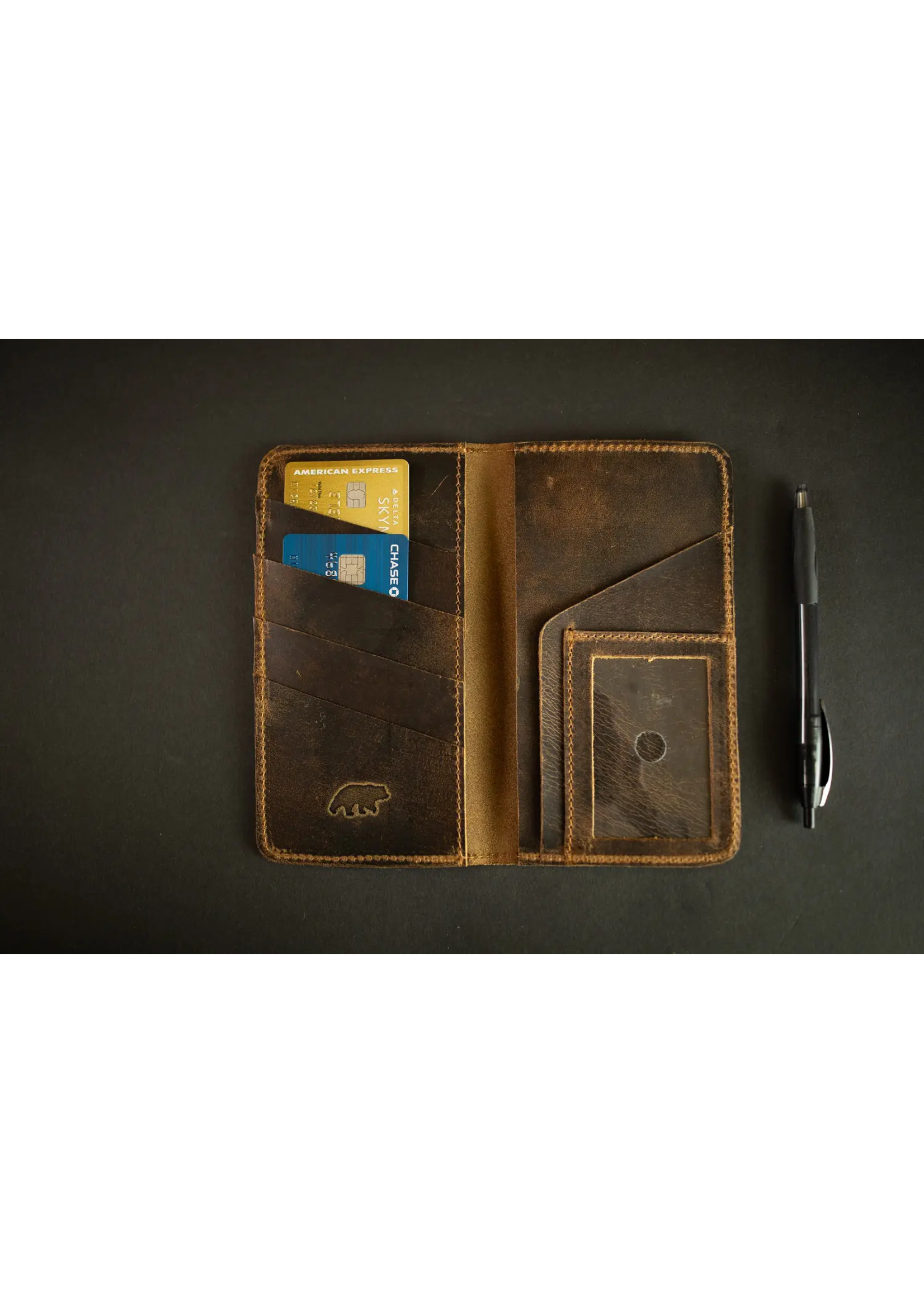 Kodiak Leather Kodiak Checkbook Wallet