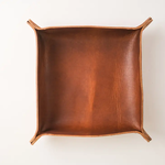 Choice Goods Co Leather Valet Tray in Horween English Tan