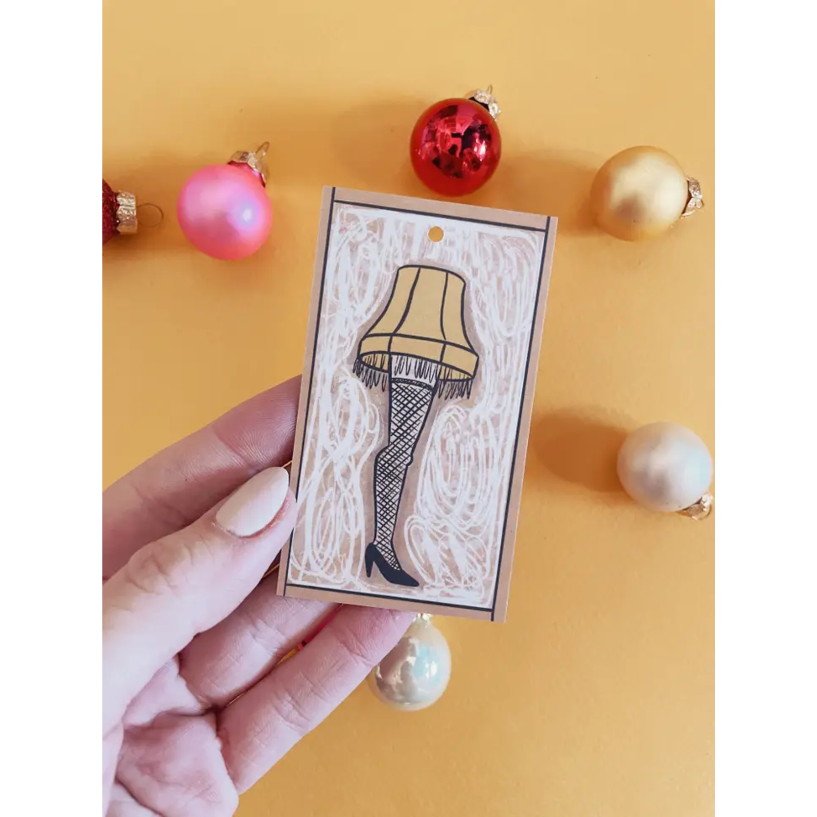Abbie Ren Illustration Leg Lamp Gift Tags