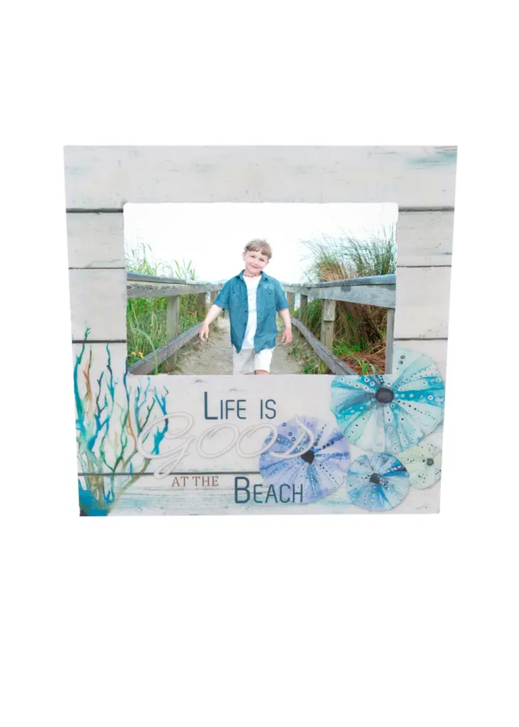 Beachcombers Photo Frame - Life Is Good On The Beach 4x6
