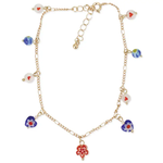 ZAD Lovely Charms Milleflori Charm Anklet