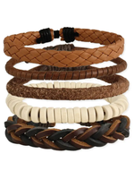 ZAD Man About Town Leather - Set of 4 Bracelet