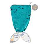 Beachcombers Mermaid Tail Zipper Case - Teal Sequins