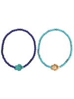 ZAD Save The Turtles Stone Bead Stretch Anklet