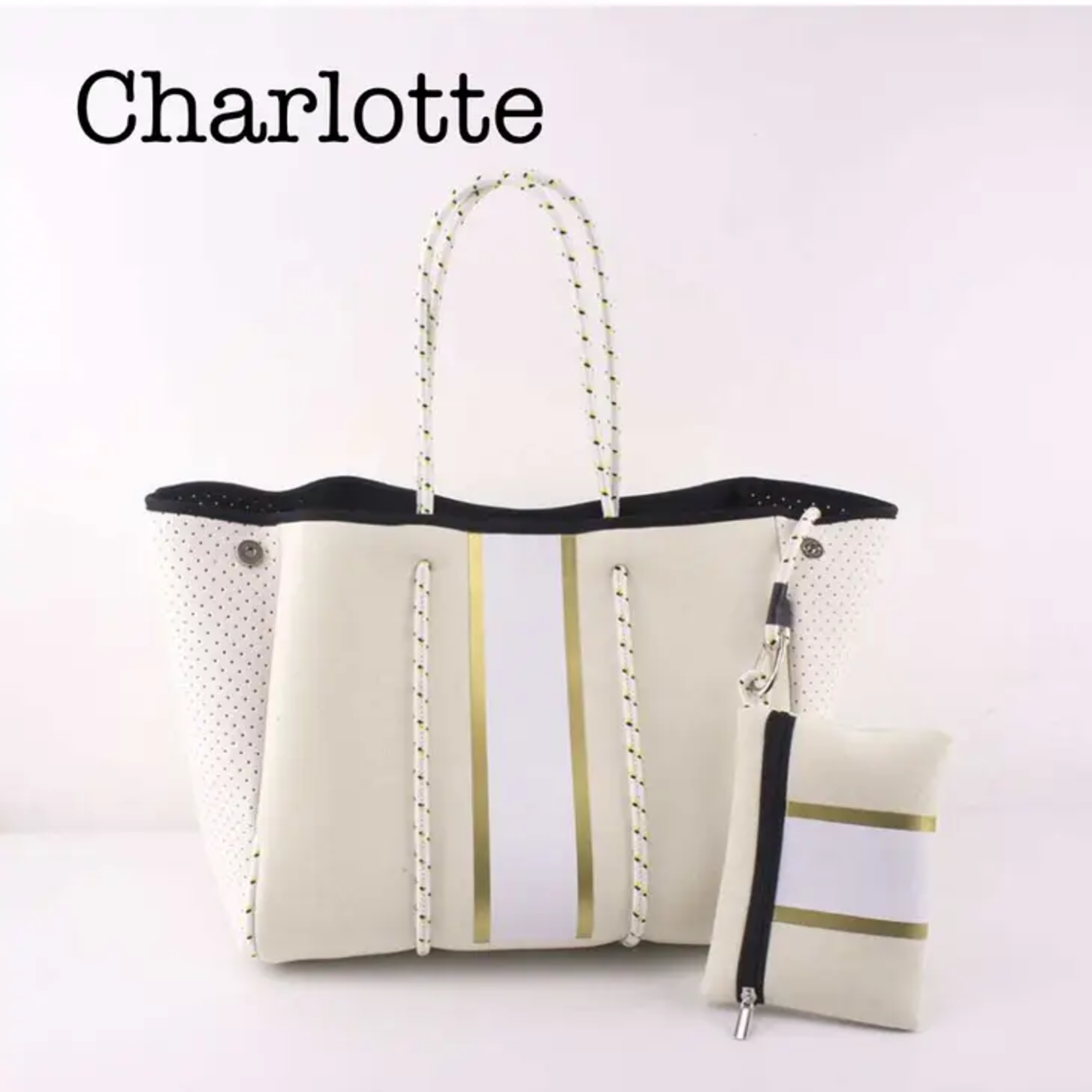 Threaded Pear Neoprene Tote & Zipper Pouch
