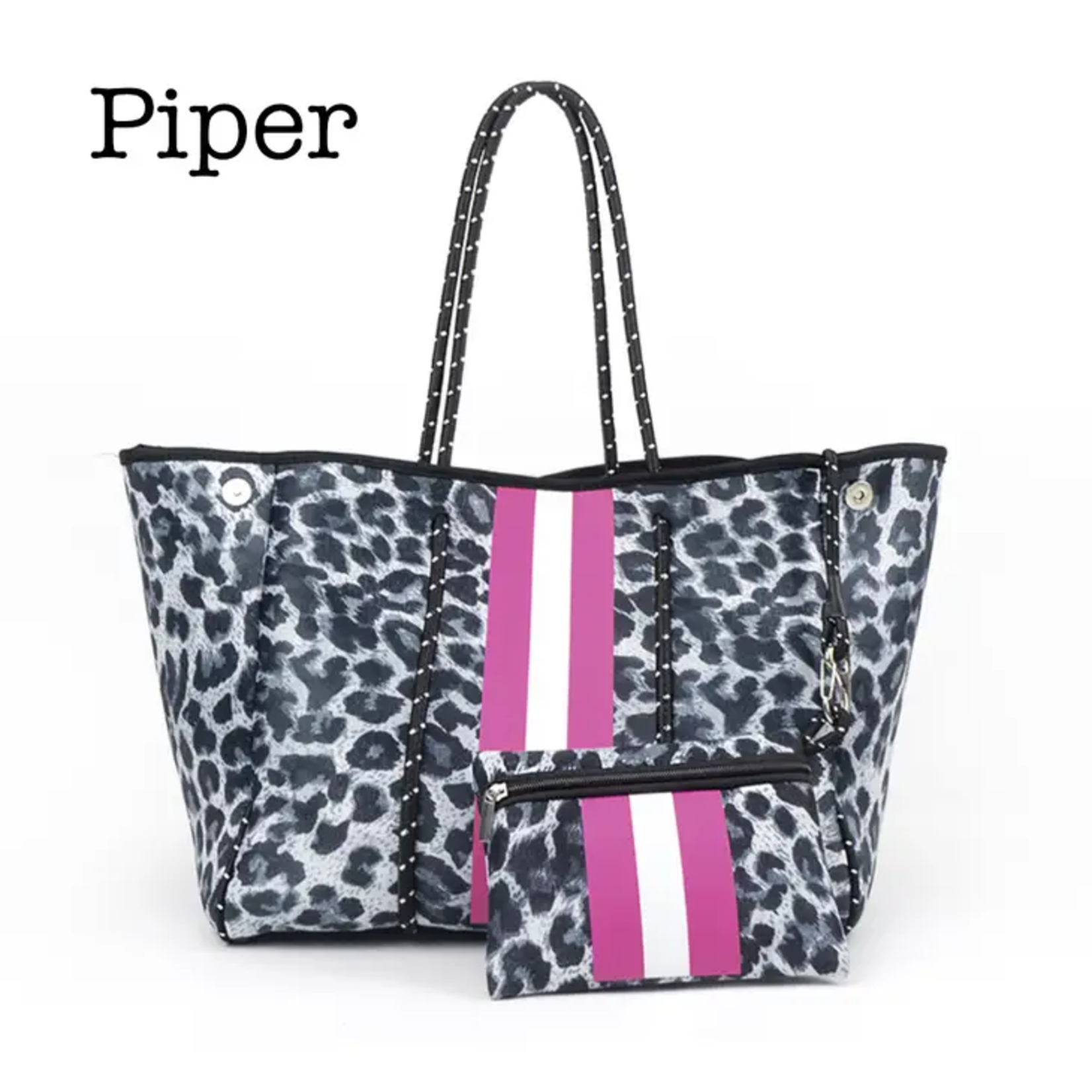 Threaded Pear Neoprene Tote & Zipper Pouch