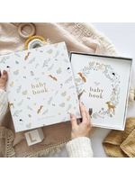 Blush & Gold My Baby Book (Animals) luxury keepsake memory book + box
