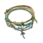 O Yeah Gifts Palm Tree Bracelets Green&Blue