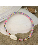 ZAD Pastel Perfection Helshi Cowry Shell Anklet