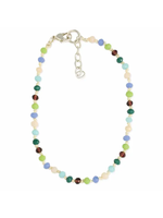 ZAD Pretty Pastels Multi Beaded Anklet