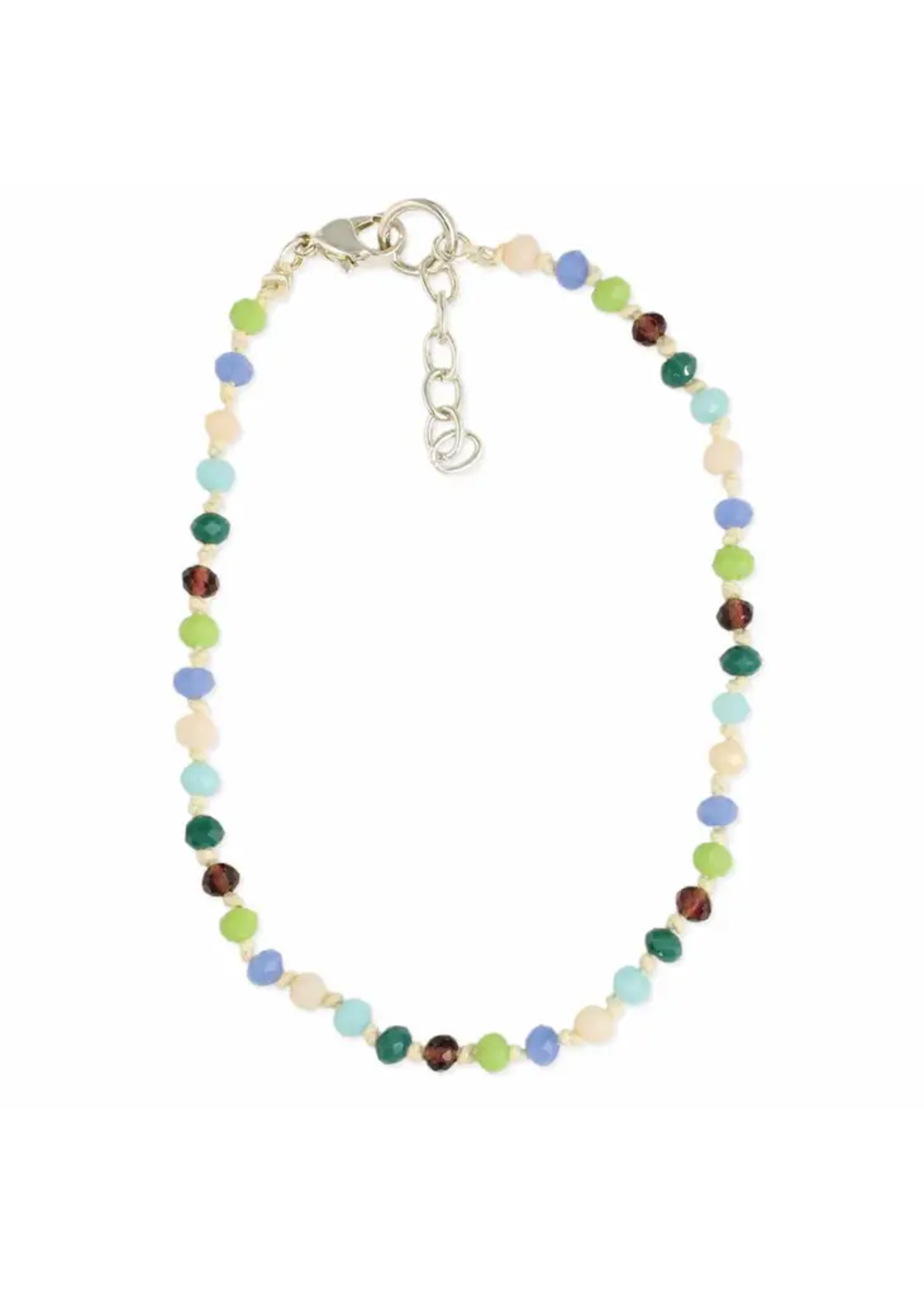 ZAD Pretty Pastels Multi Beaded Anklet