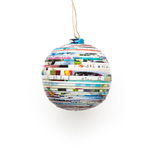 Acacia Creations Recycled Paper Ball Ornament