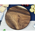 Tuckahoe Hardwoods Round Charcuterie Board - Live Edge - Serving Board