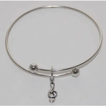 Semaki & Bird Treble Clef Charm Bracelet