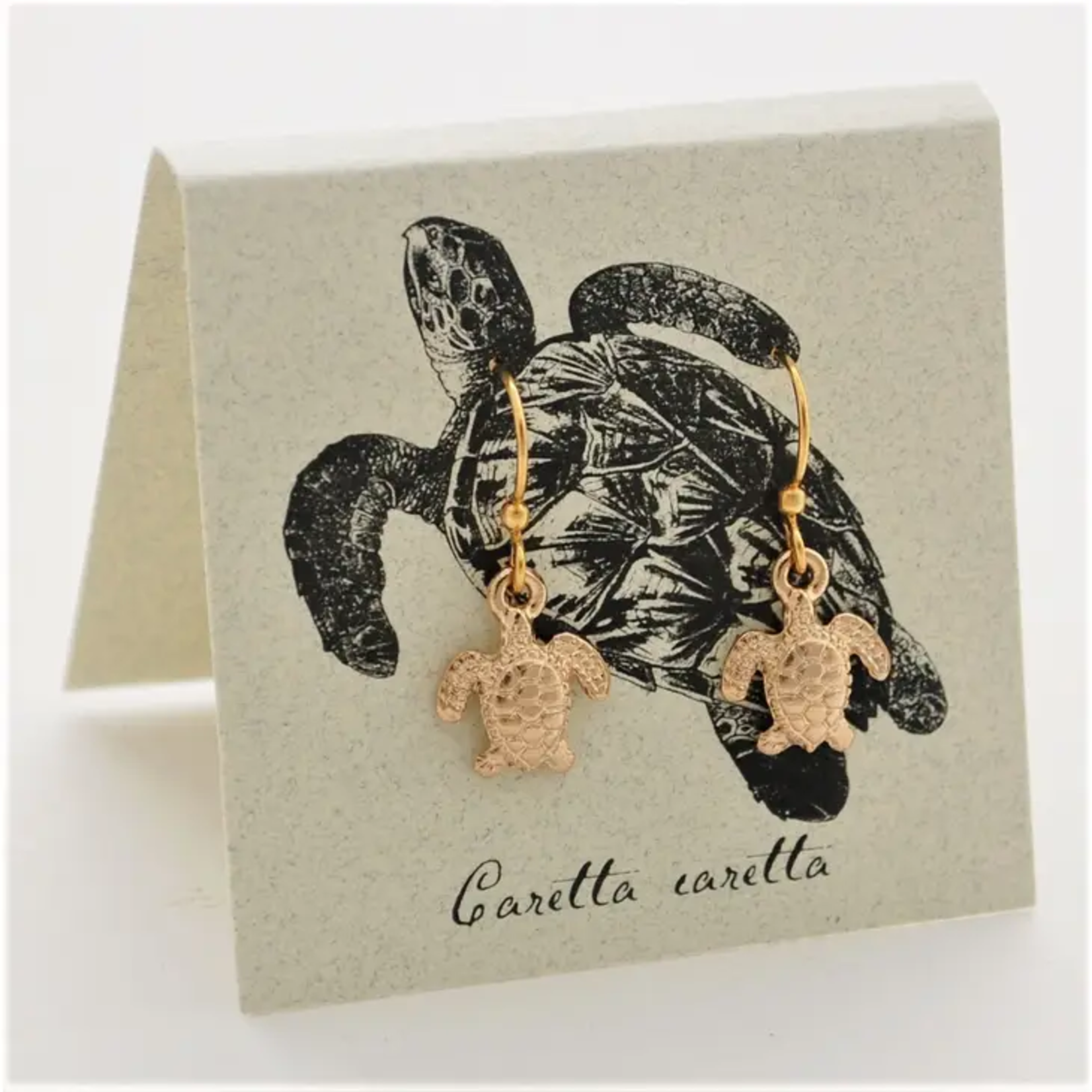 Semaki & Bird Sea Turtle Dangle Earrings