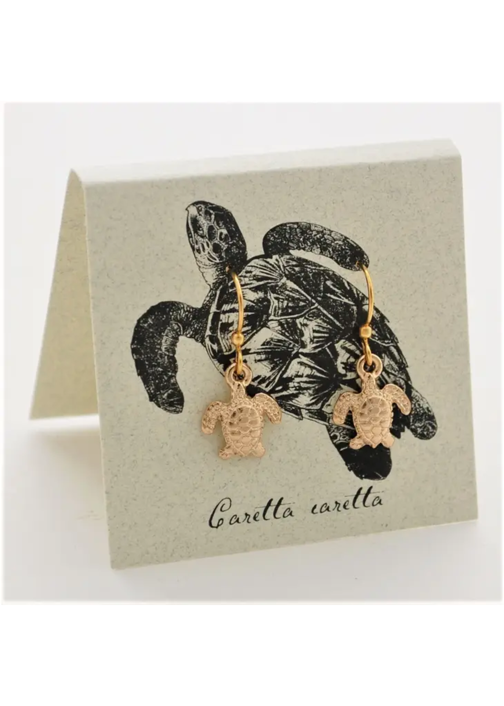 Semaki & Bird Sea Turtle Dangle Earrings