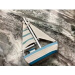 C&F Home Aqua Sailboat