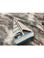 C&F Home Aqua Sailboat