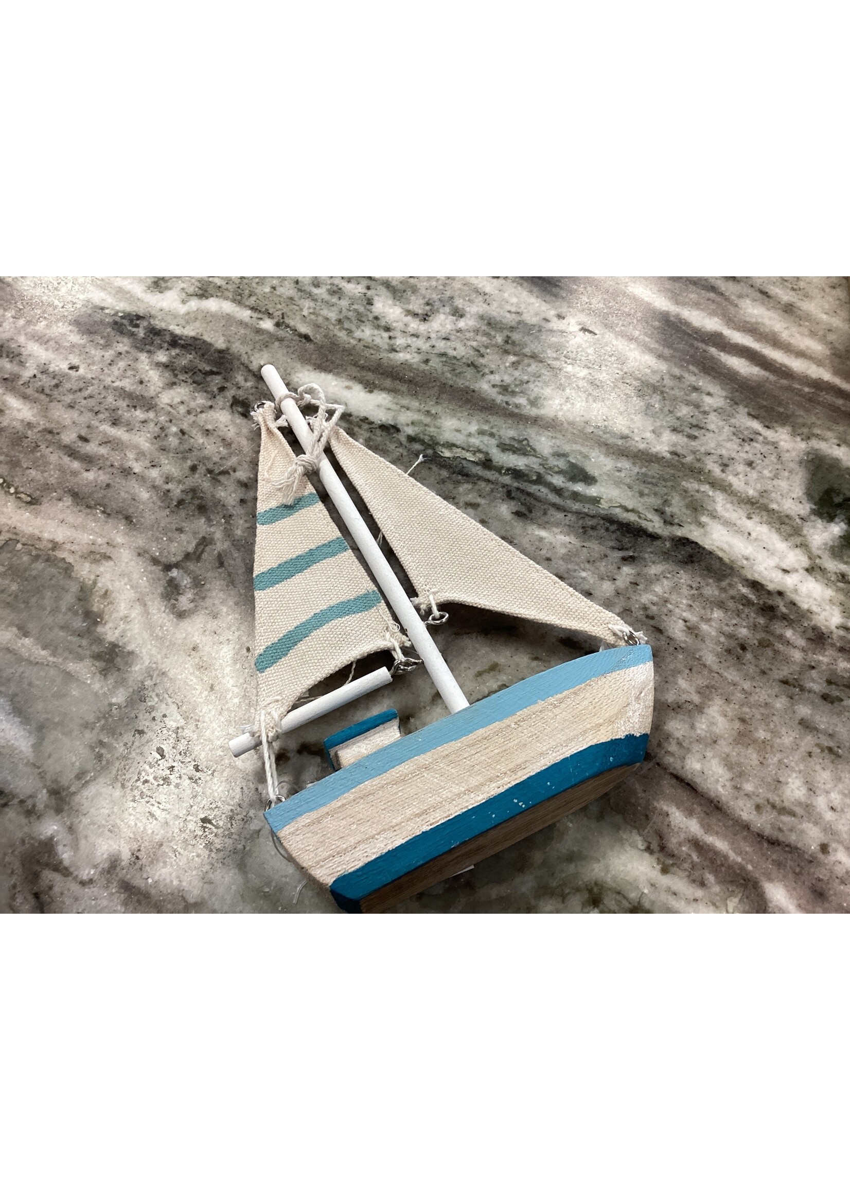 C&F Home Aqua Sailboat