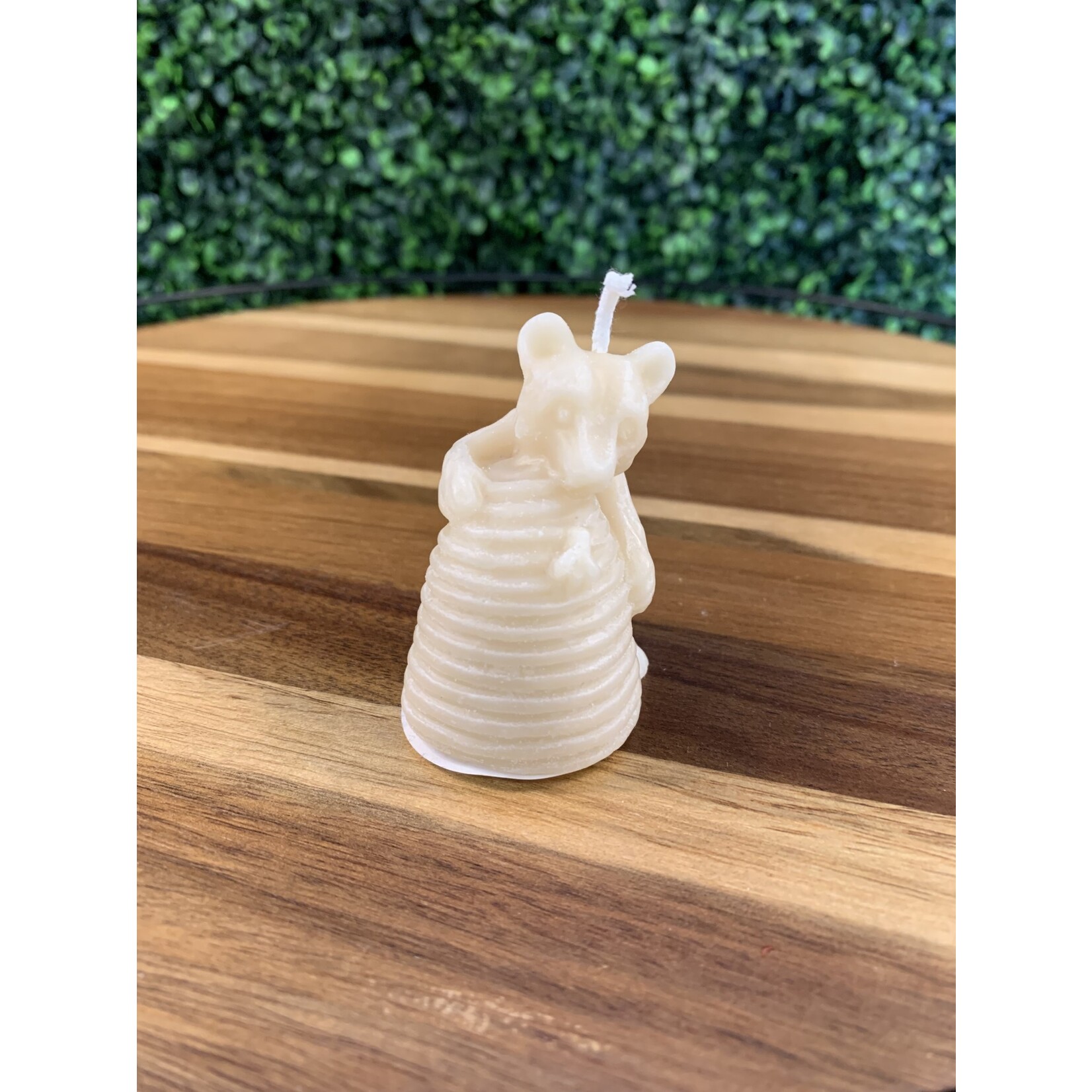 T's Bees Beeswax Candle - Bear w/Hive