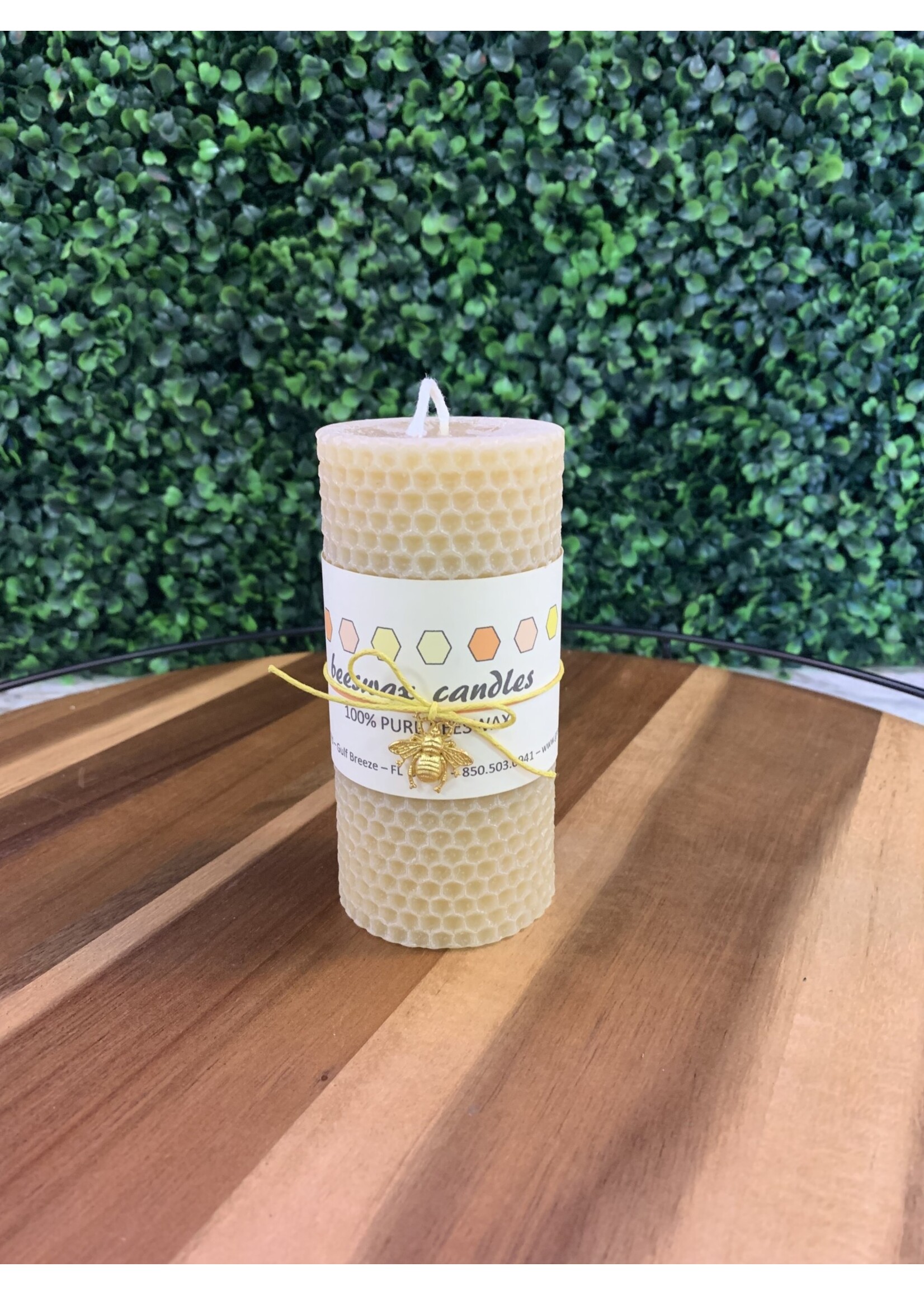 T's Bees Beeswax Candle - Pillar