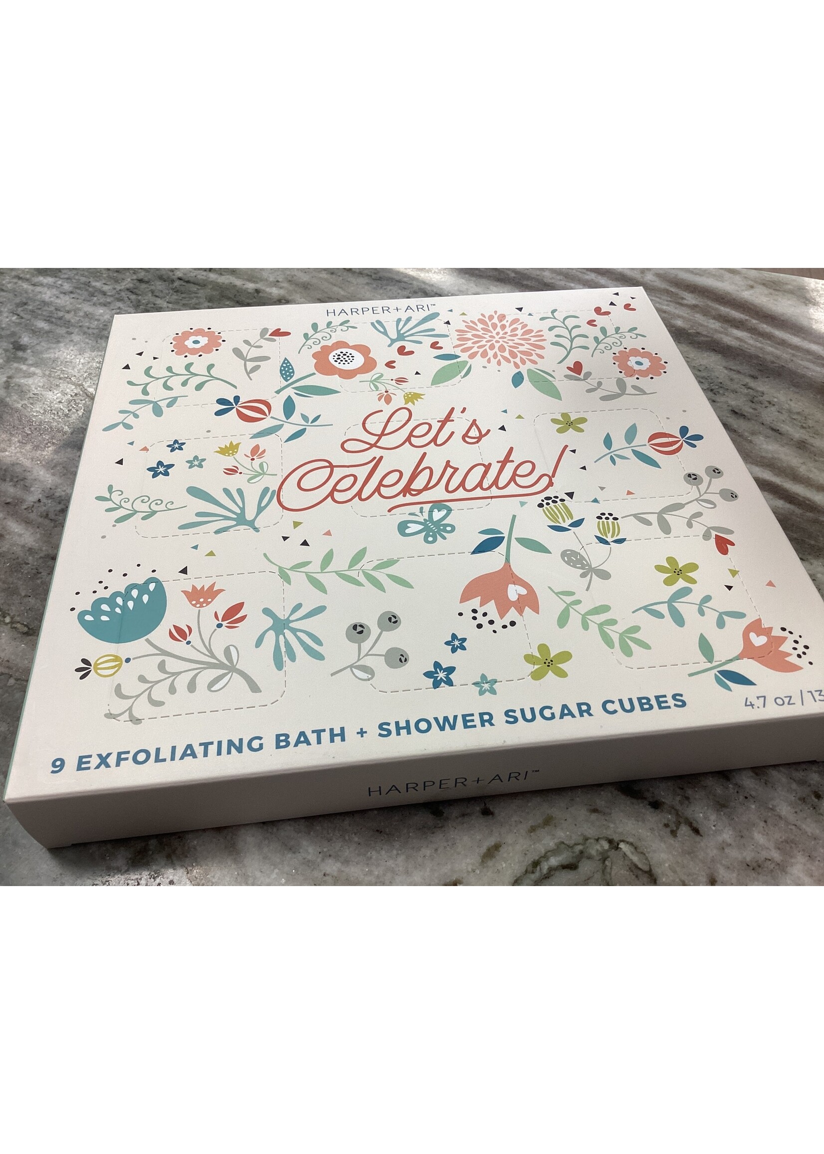 Harper + Ari Let's Celebrate Exfoliating Sugar Cubes Gift Box Set