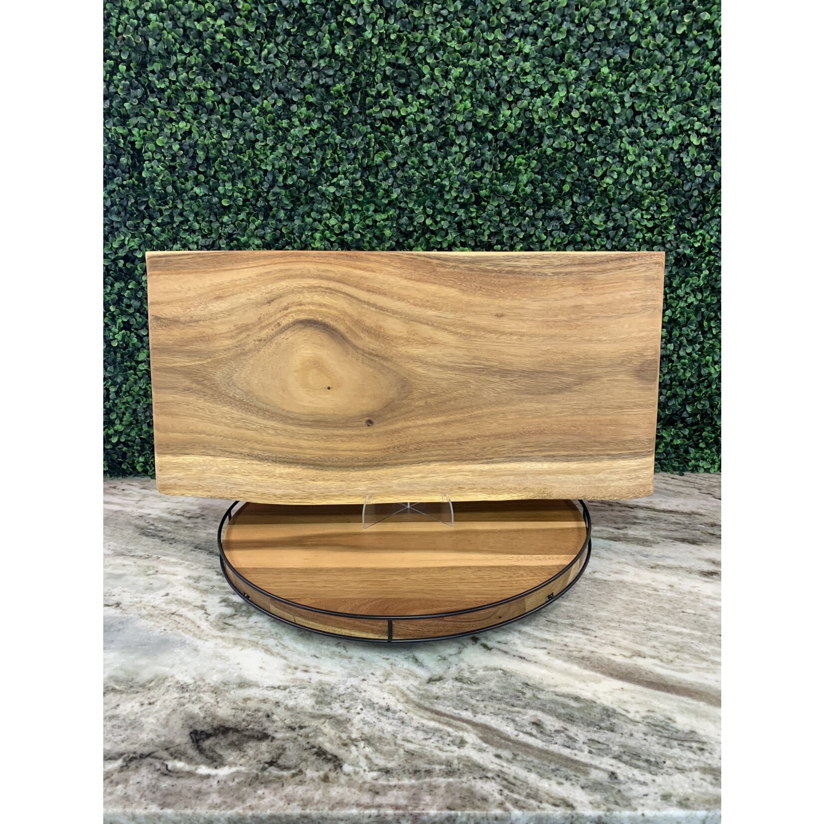 Tuckahoe Hardwoods Square End Charcuterie Board - Live Edge - Cutting Board