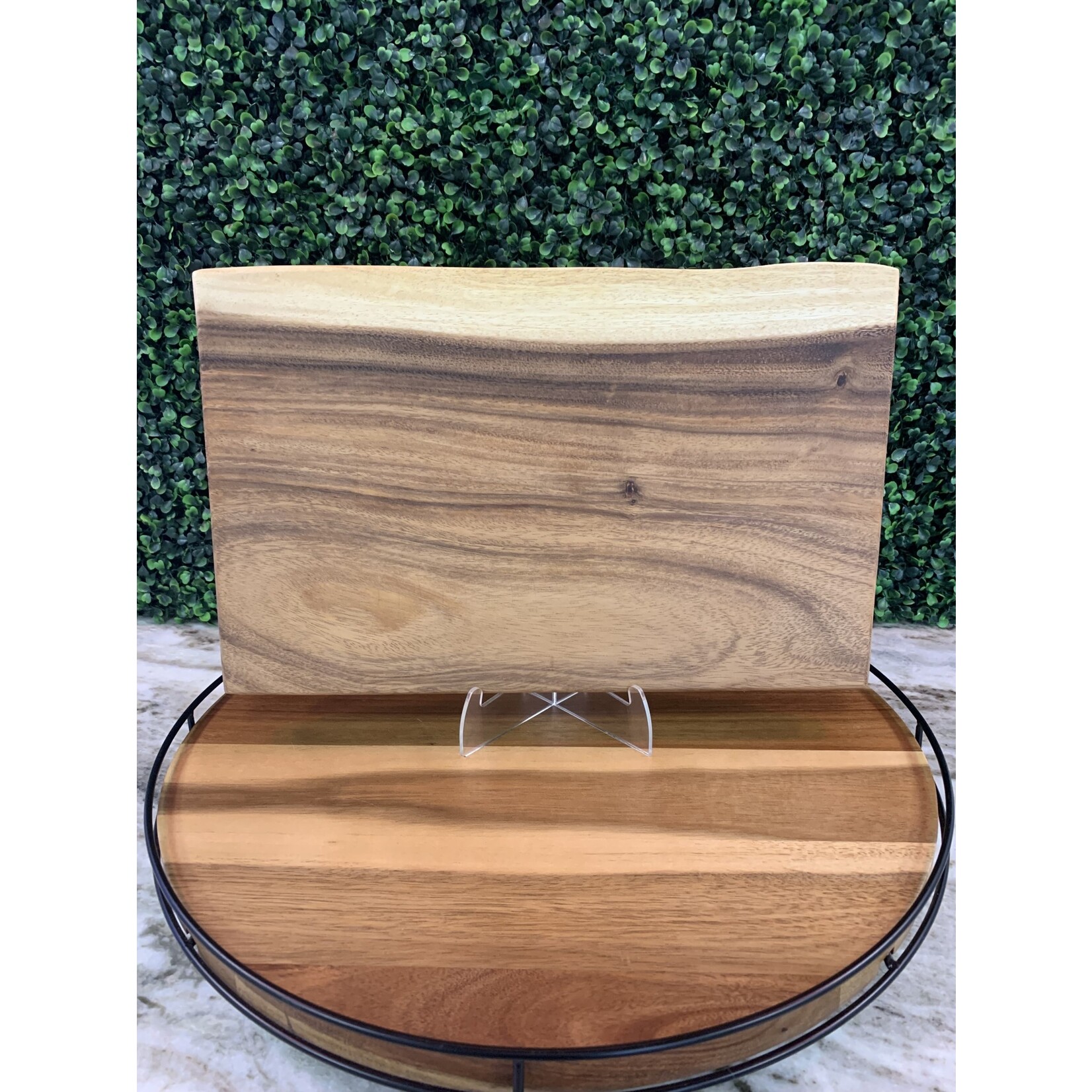 Tuckahoe Hardwoods Square End Charcuterie Board - Live Edge - Cutting Board
