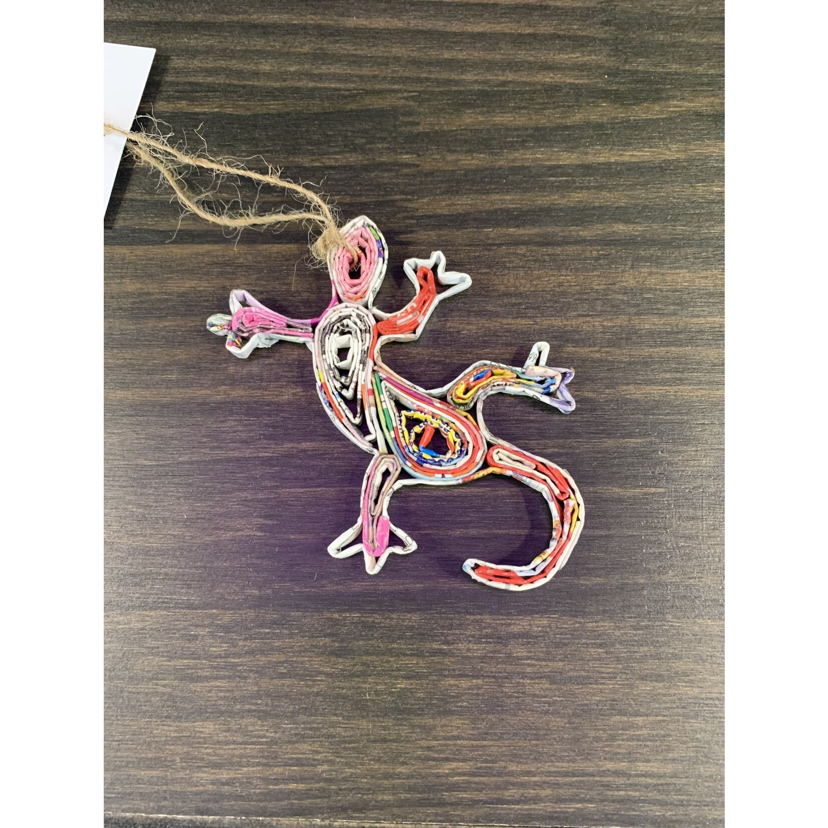 Acacia Creations Recycled Paper Gecko Ornament