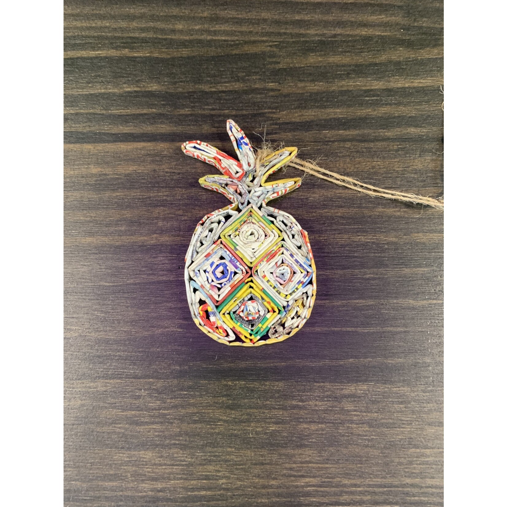 Acacia Creations Recycled Paper Pineapple Ornament