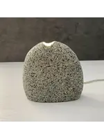 Funky Rocks Design Beach Stone Accent Lamp - White