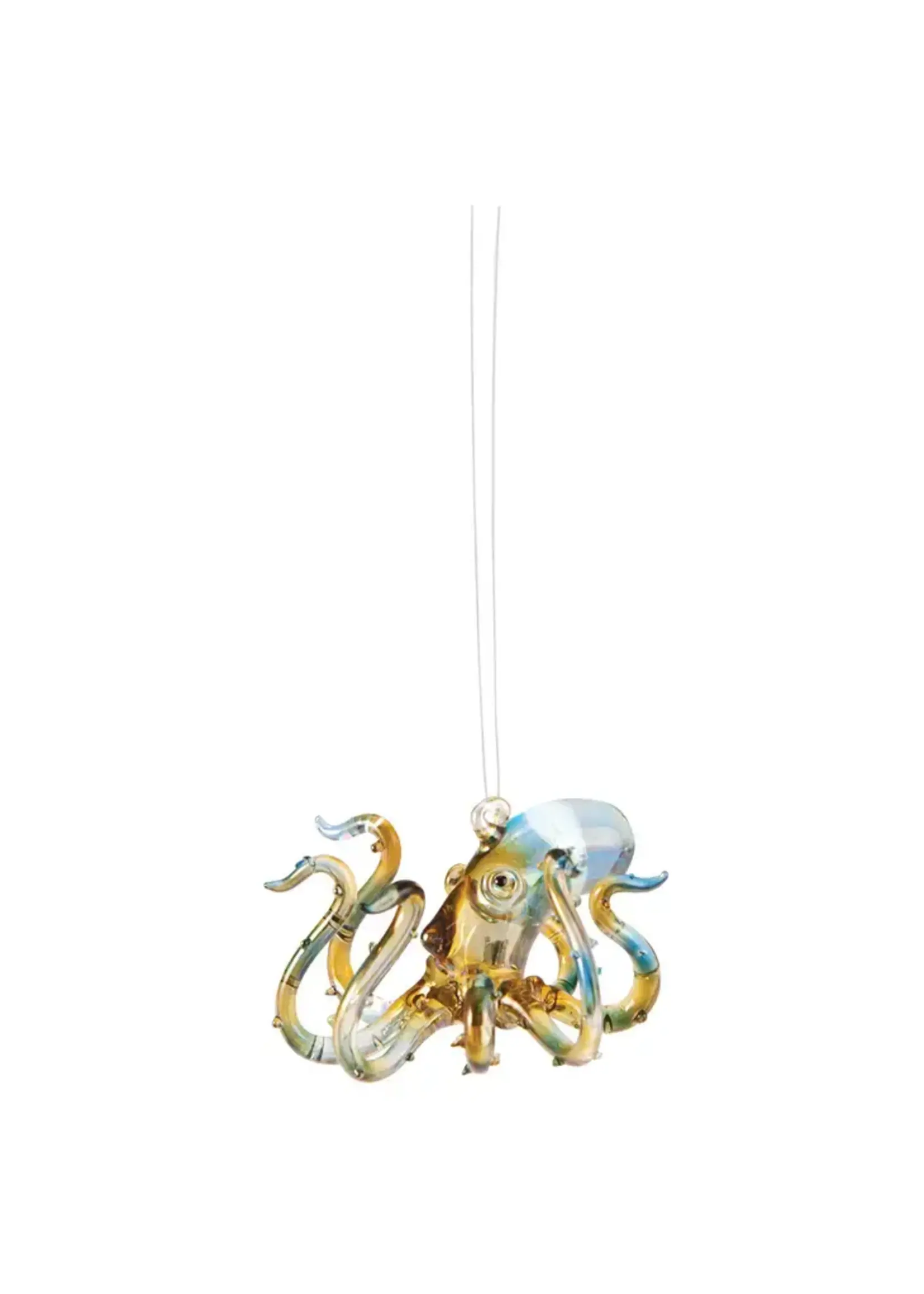 C&F Home Christmas Octopus Glass Ornament