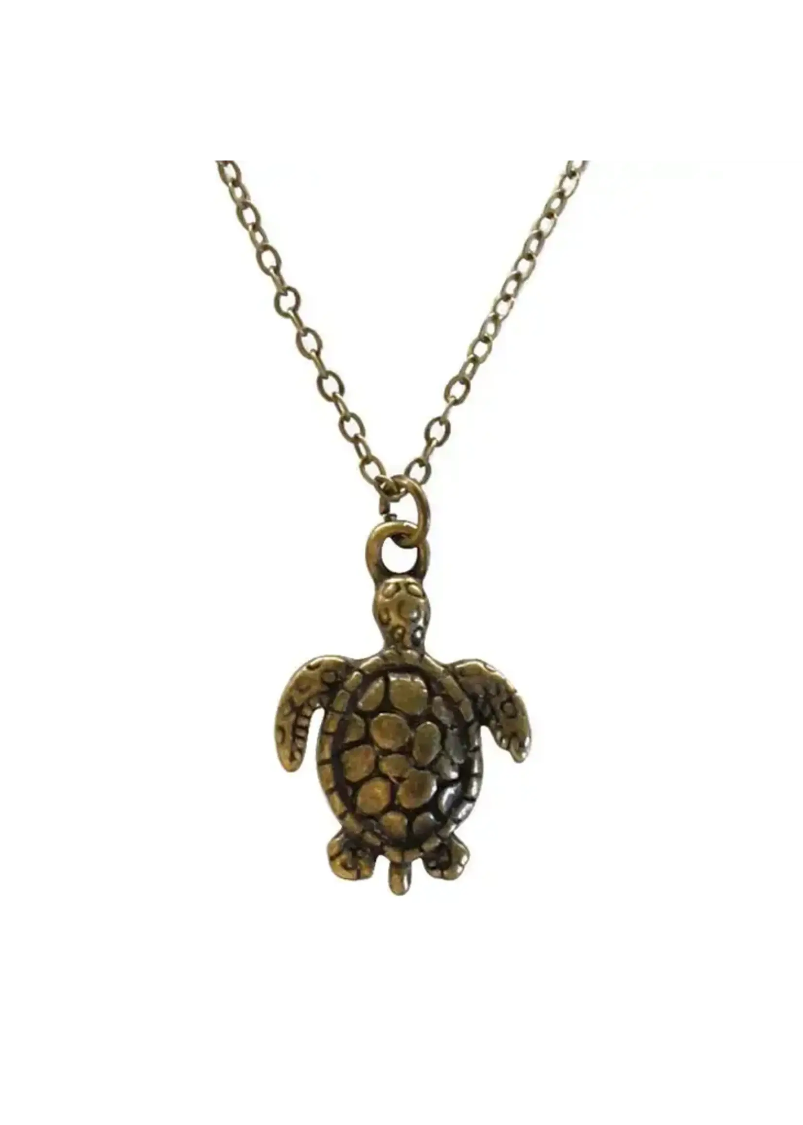 O Yeah Gifts Sea Turtle Necklace - Silver Bronze