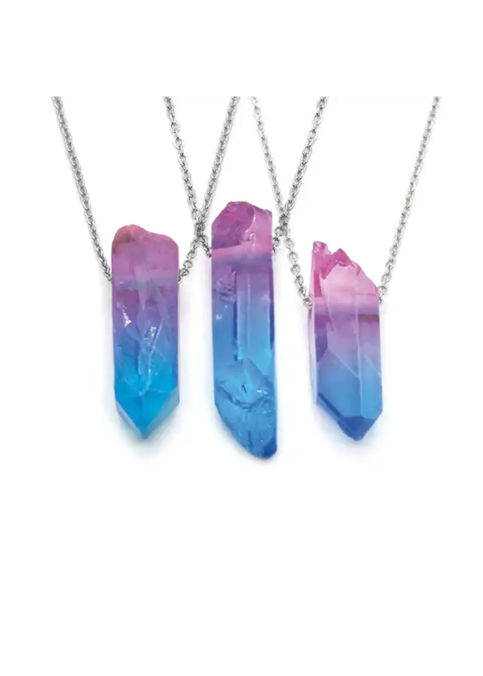 O Yeah Gifts Blue Purple Crystale Necklace