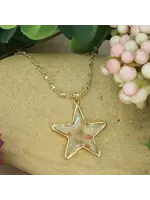 ZAD Cottage Floral Star Dried Flower Necklace