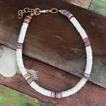 ZAD Surfer Beach White Multi Anklet