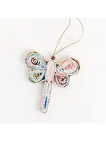 Acacia Creations Recycled Paper Dragonfly Ornament