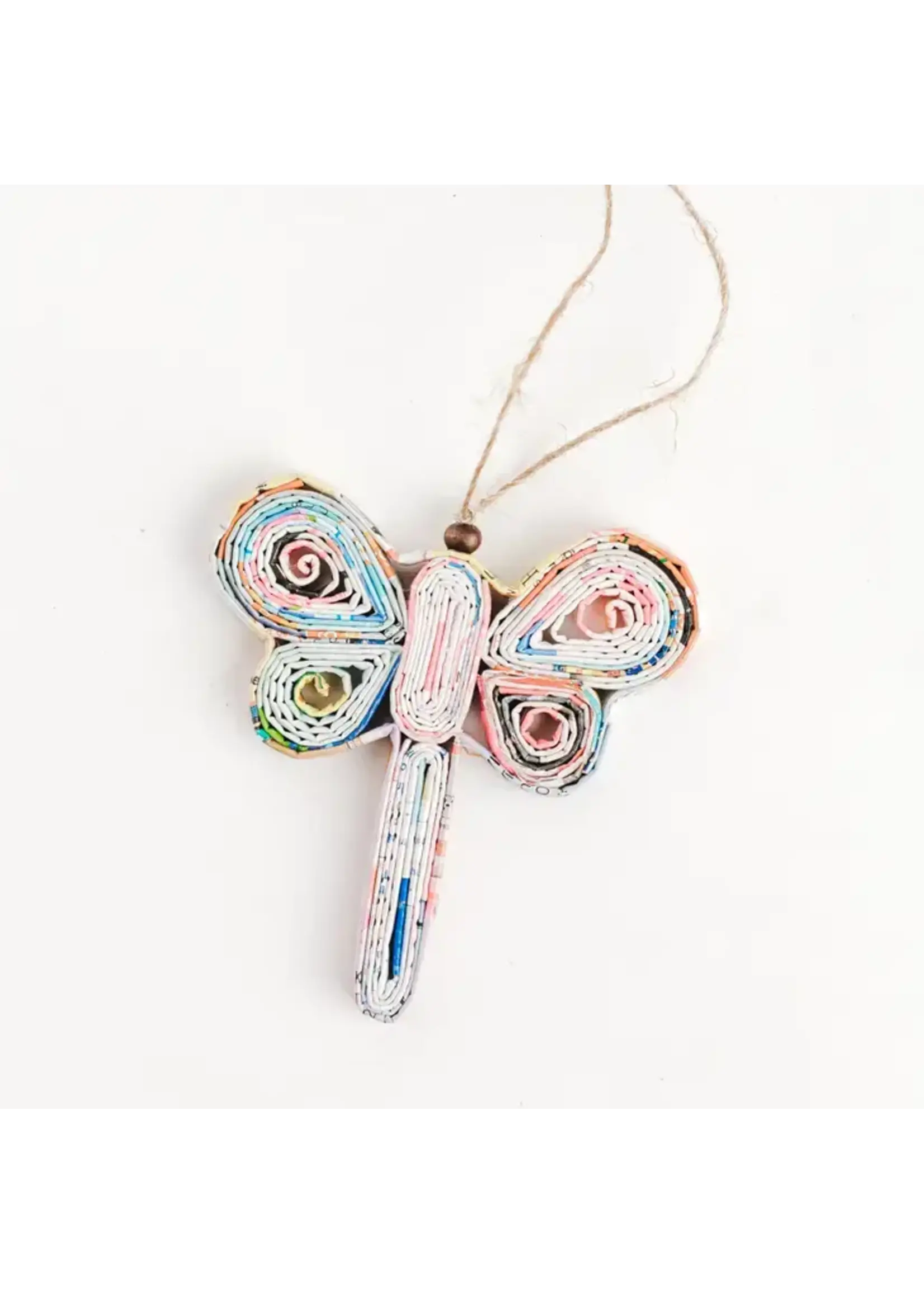 Acacia Creations Recycled Paper Dragonfly Ornament