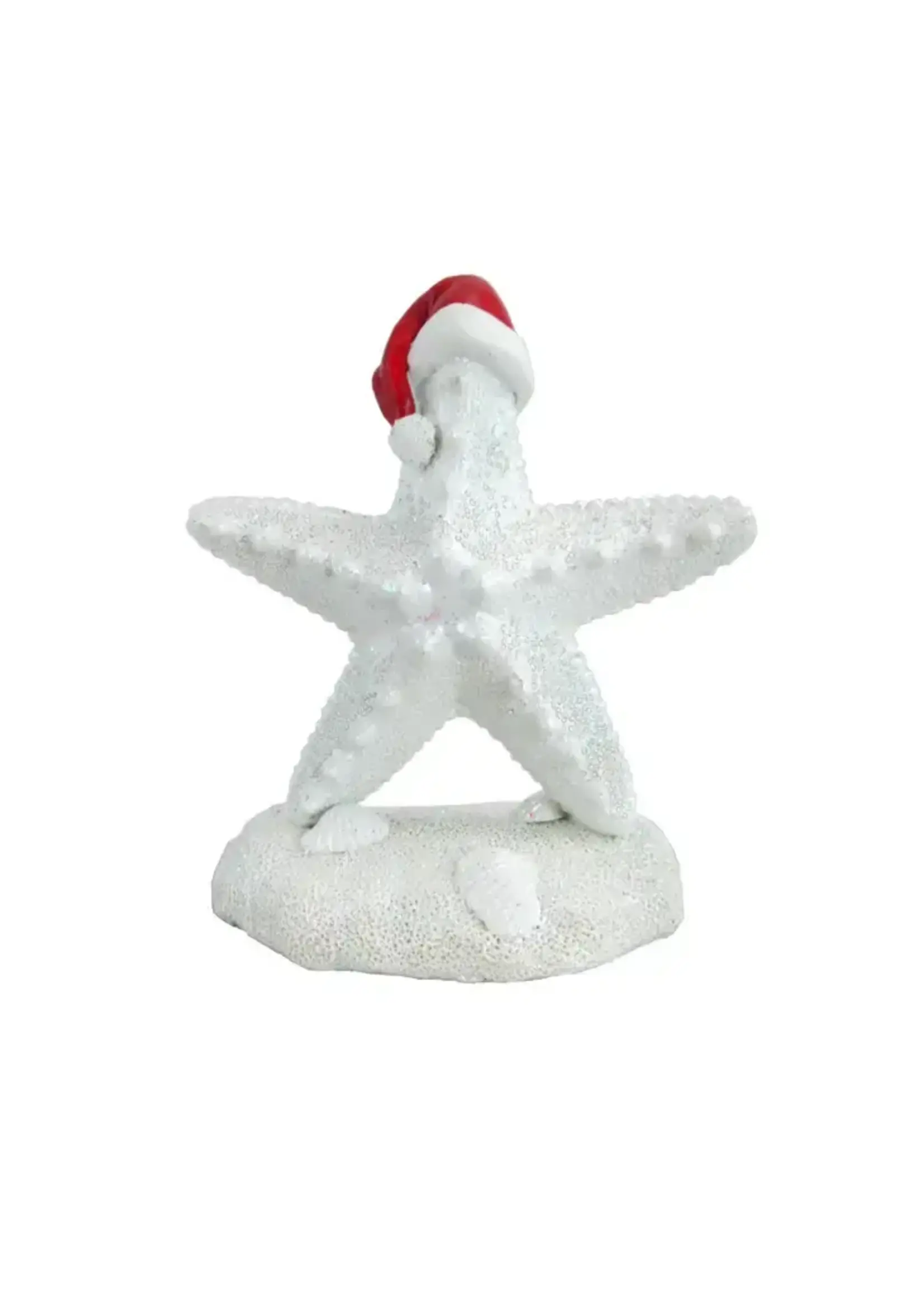 COMECO INC White Starfish w/ Christmas Hat