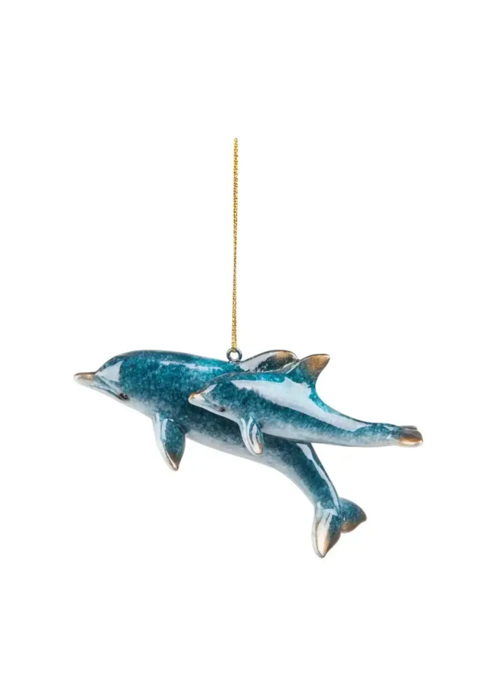 C&F Home Mom & Baby Dolphin Ornament