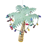 C&F Home Color Glass Palm Tree Ornament