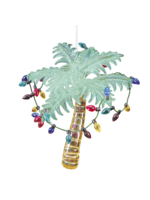 C&F Home Color Glass Palm Tree Ornament
