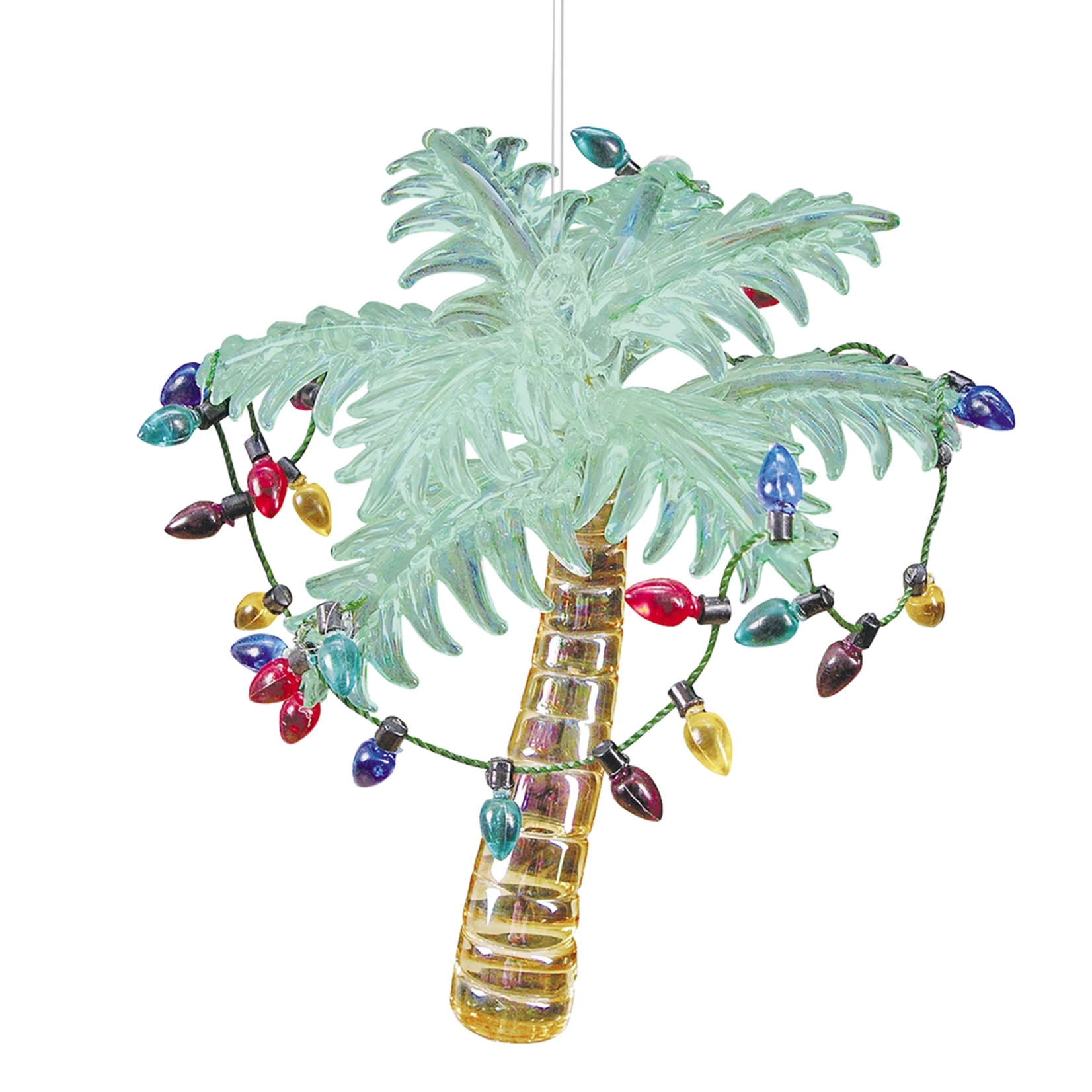 C&F Home Color Glass Palm Tree Ornament