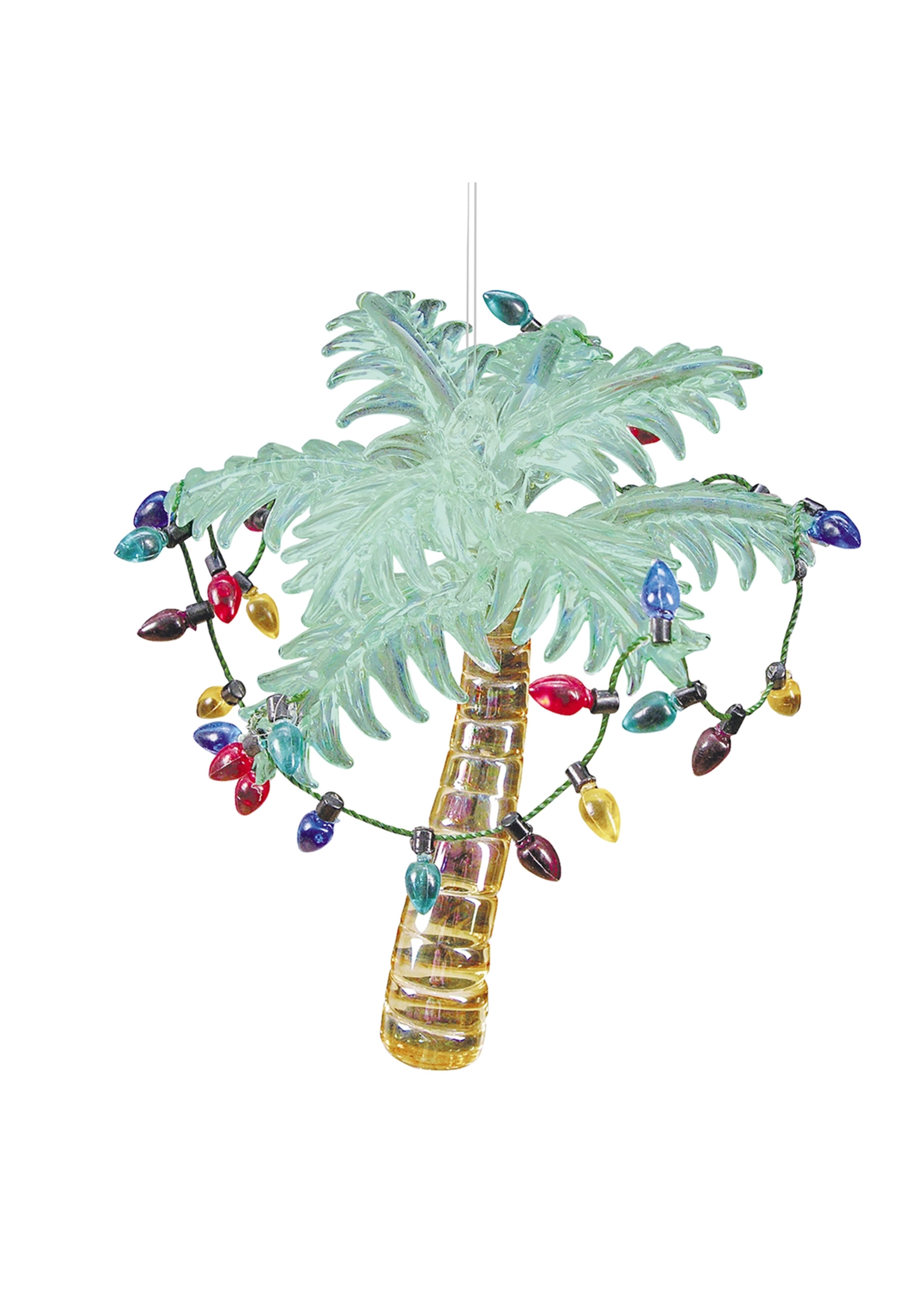 C&F Home Color Glass Palm Tree Ornament