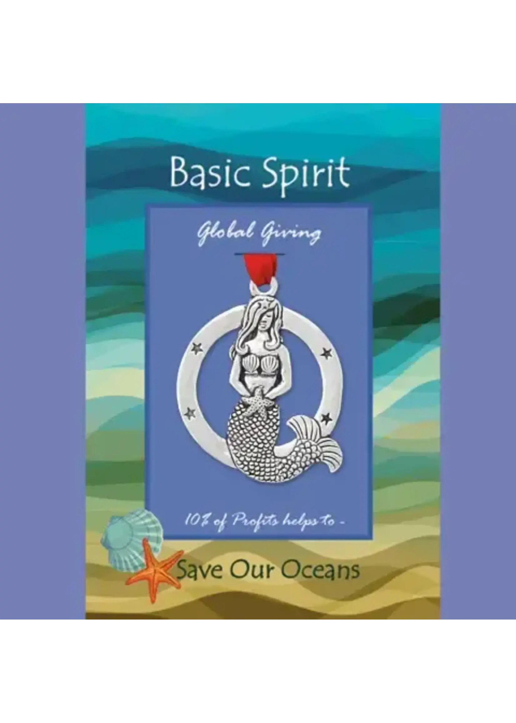 Basic Spirit Mermaid Global Giving Ornament