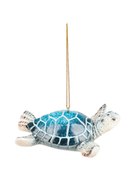 C&F Home Cozumel Turtle Blue Ornament