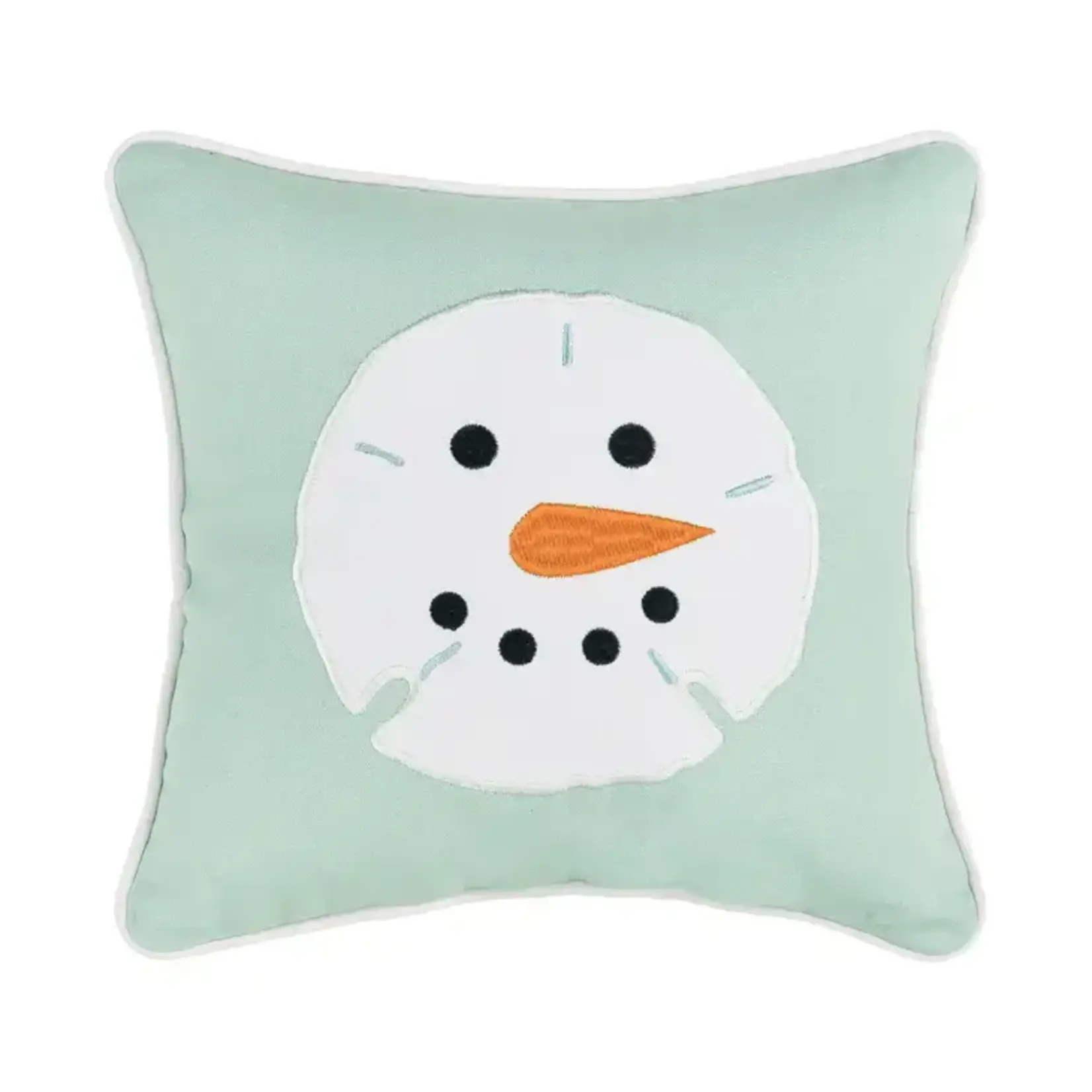C&F Home Christmas Snowman Sand Dollar Pillow