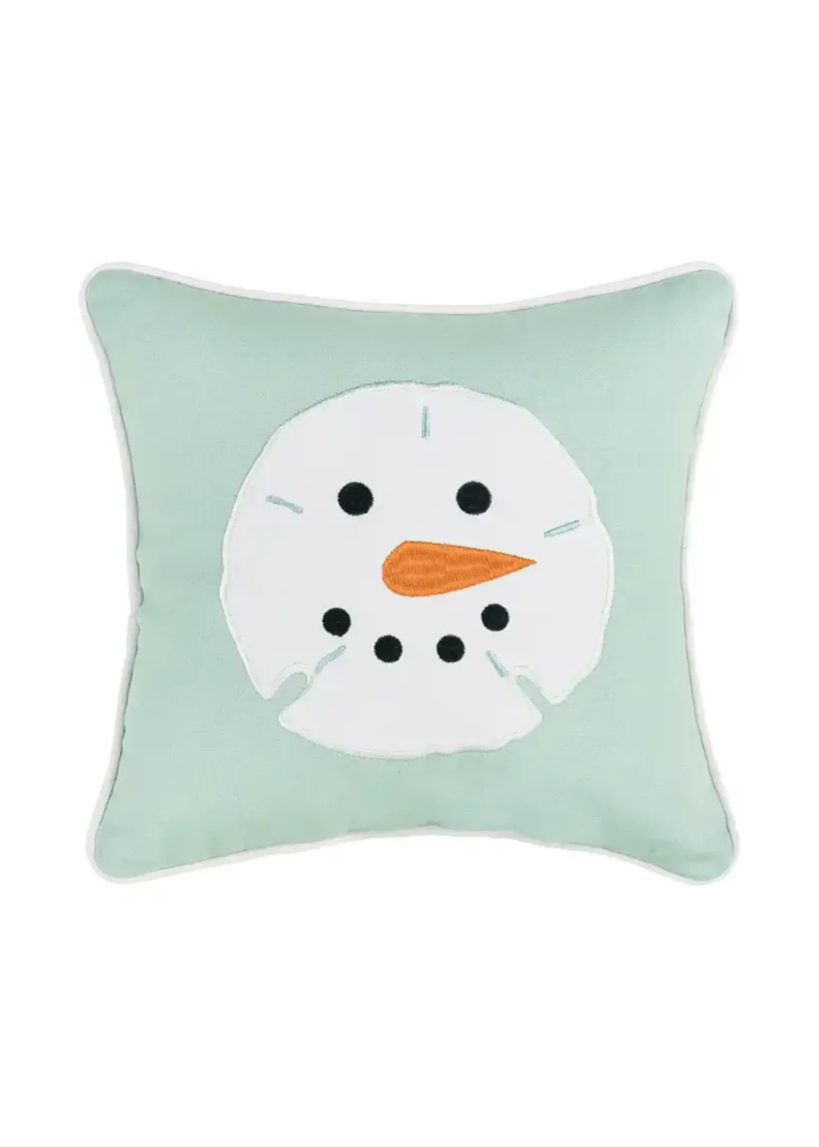 C&F Home Christmas Snowman Sand Dollar Pillow